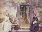 John Singer Sargent The Garden Wall oil